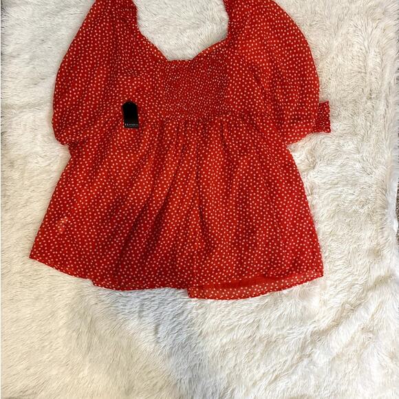 Eloquii la Dota Vita twisted bodice red white polkadot mini dress nwt - Picture 4 of 10